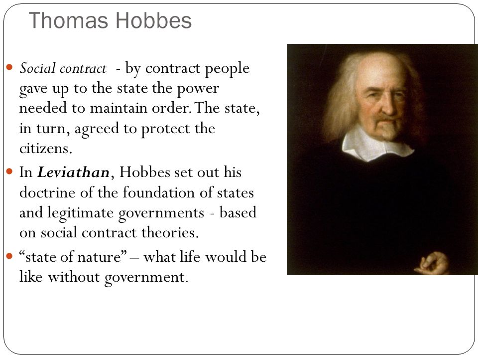 Criticisms of hobbes conception of the state of nature